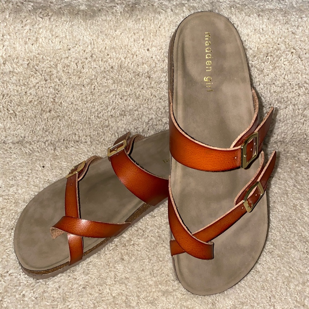 NWOT Madden Girl Brown Sandal Sz. 8